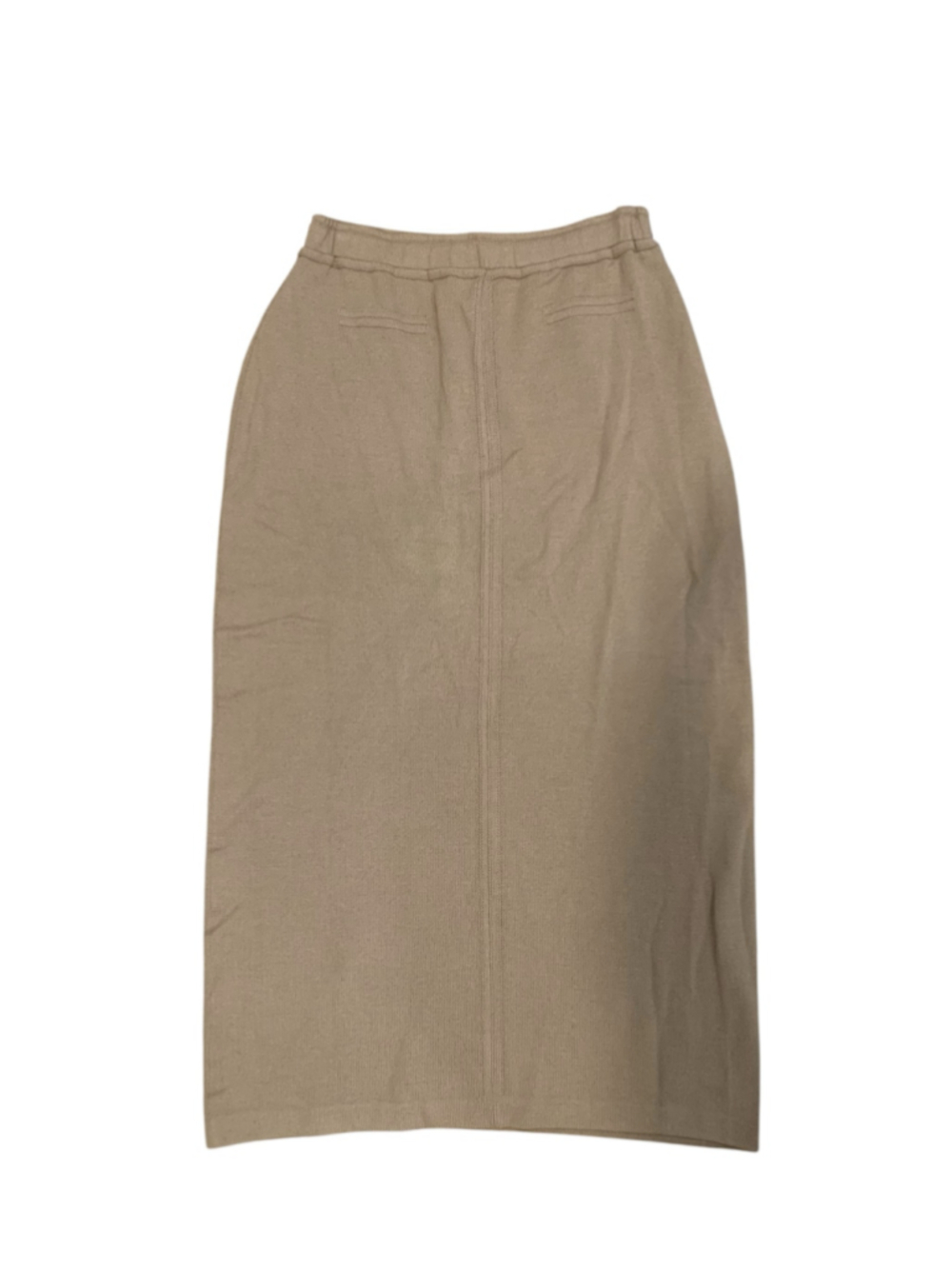 Women's St. John Sport Midi Skirt Beige Size L-flaws